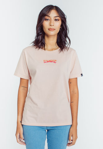 Mossimo Melanie Light Pink Classic Fit Tee