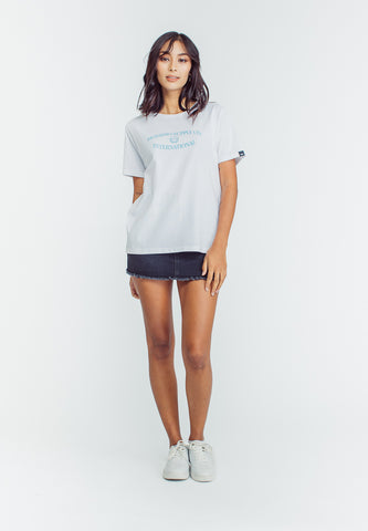 Mossimo Lucy White Classic Fit Tee