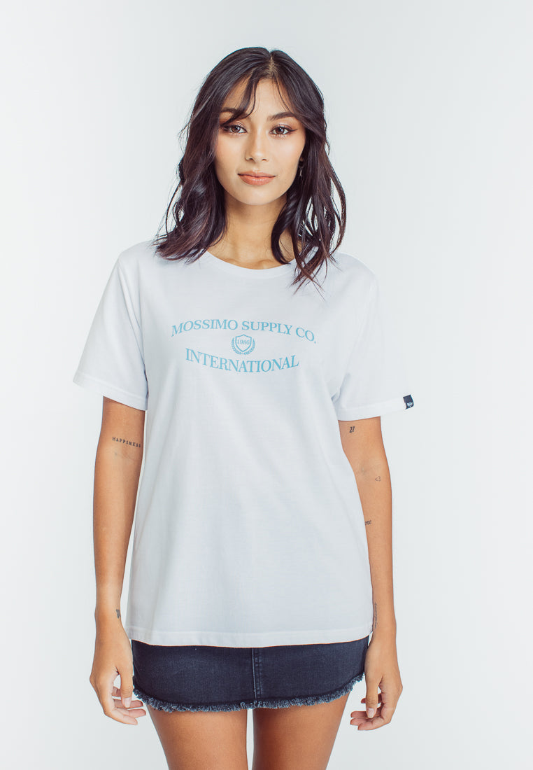 Mossimo Lucy White Classic Fit Tee