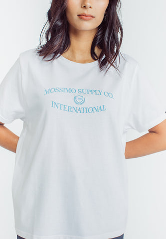 Mossimo Lucy White Classic Fit Tee