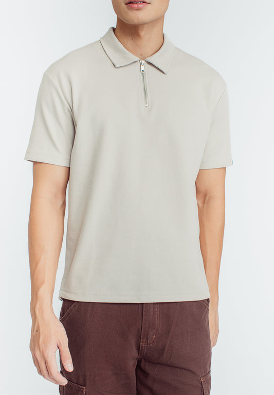 Mossimo Blake Beige Textured Comfort Fit Polo