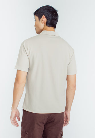 Mossimo Blake Beige Textured Comfort Fit Polo