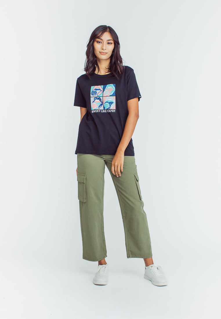Mossimo Maica Black Classic Fit Tee