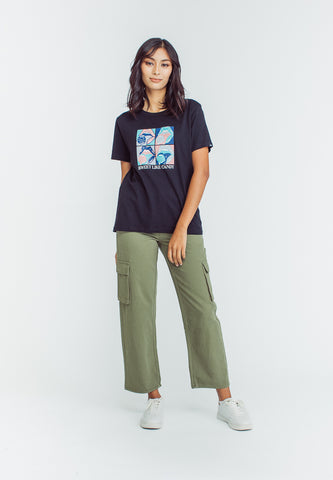 Mossimo Maica Black Classic Fit Tee
