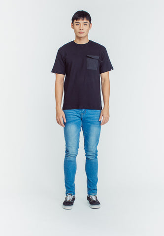 Mossimo Ray Black Comfort Fit Tee with Pocket