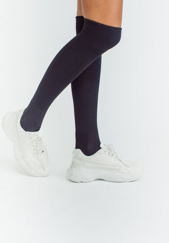 Mossimo Socks- Black Unisex Knee High Sports Socks (1 Pair)