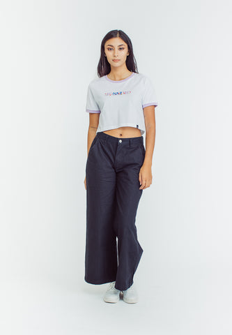 Mossimo Ellen White Super Cropped Fit Tee