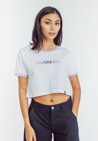 Mossimo Ellen White Super Cropped Fit Tee