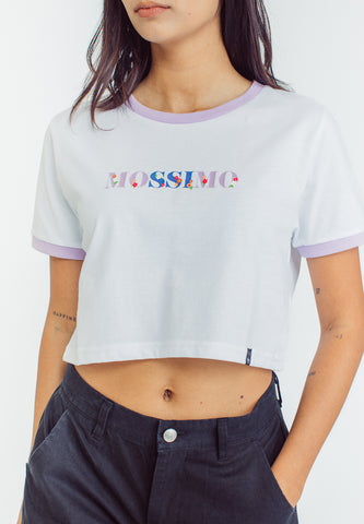 Mossimo Ellen White Super Cropped Fit Tee