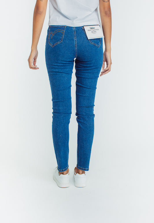 Mossimo Amica Medium Blue Five Pocket Skinny High Jeans