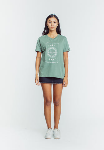 Mossimo Raya Sage Green Classic Fit Tee