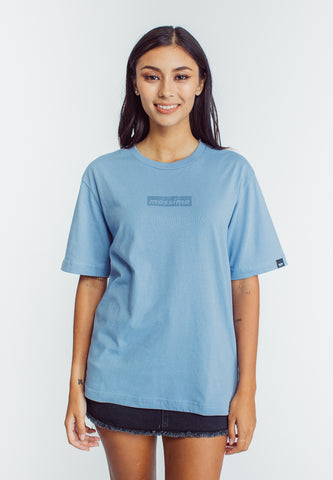 Mossimo Cristy Faded Denim Modern Fit Tee