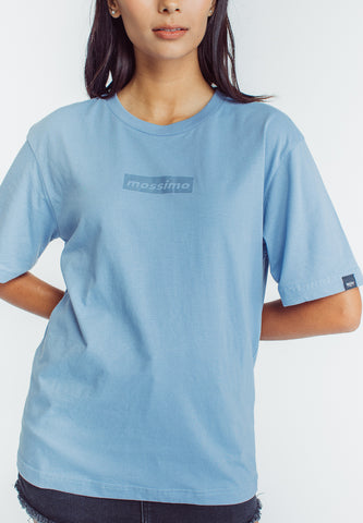 Mossimo Cristy Faded Denim Modern Fit Tee