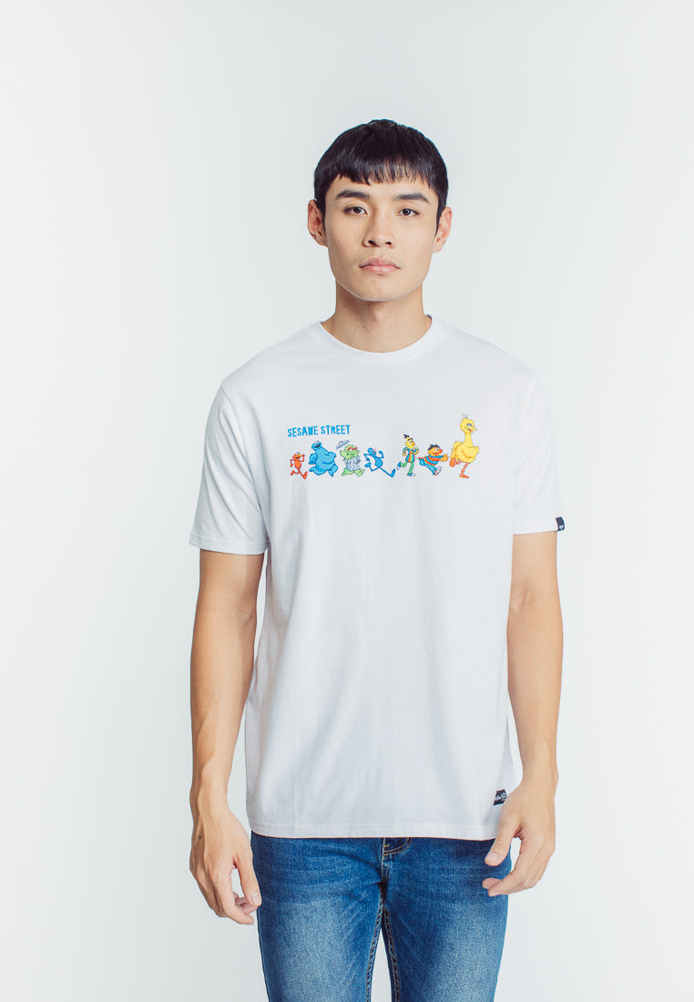 Mossimo White Sesame Street Classic Fit Tee