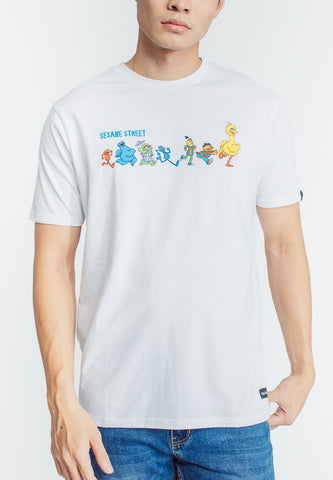 Mossimo White Sesame Street Classic Fit Tee