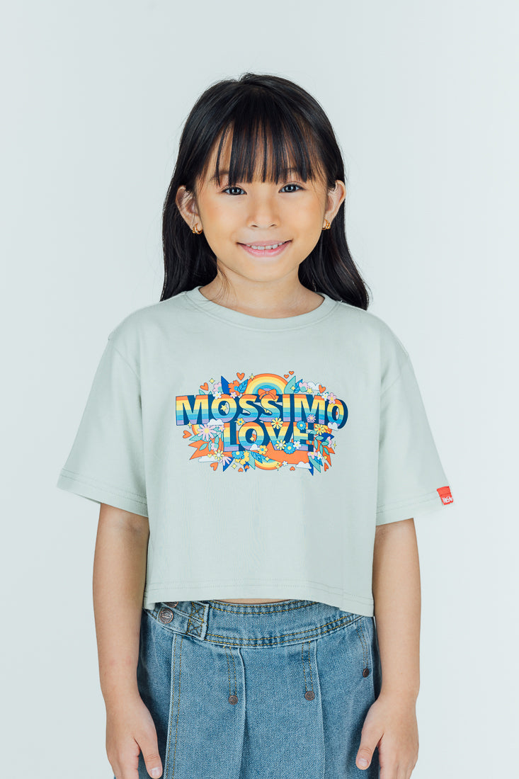 Mossimo Kids Keizel Blue Haze Loose Cropped Fit Tee