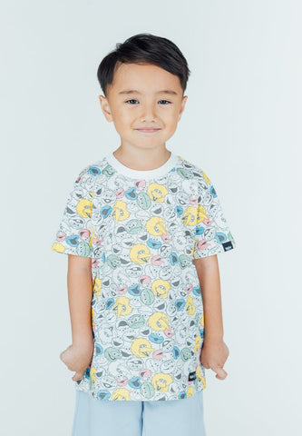 Mossimo Kids Beige Sesame Street All Over Printed Tshirt