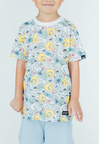 Mossimo Kids Beige Sesame Street All Over Printed Tshirt