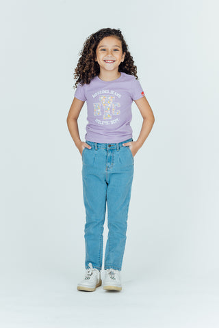 Mossimo Kids Angelie Viola Floral Basic Tshirt