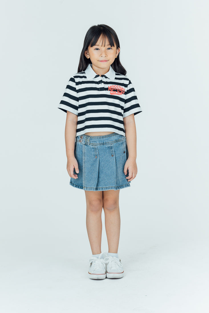 Mossimo Kids Juliet Astral Blue Cropped Shirt