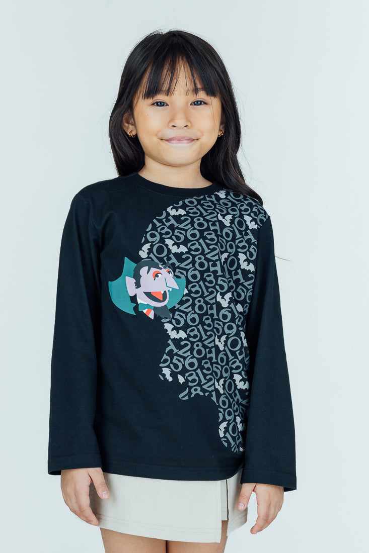 Mossimo Sesame Kids Black Printed Pullover