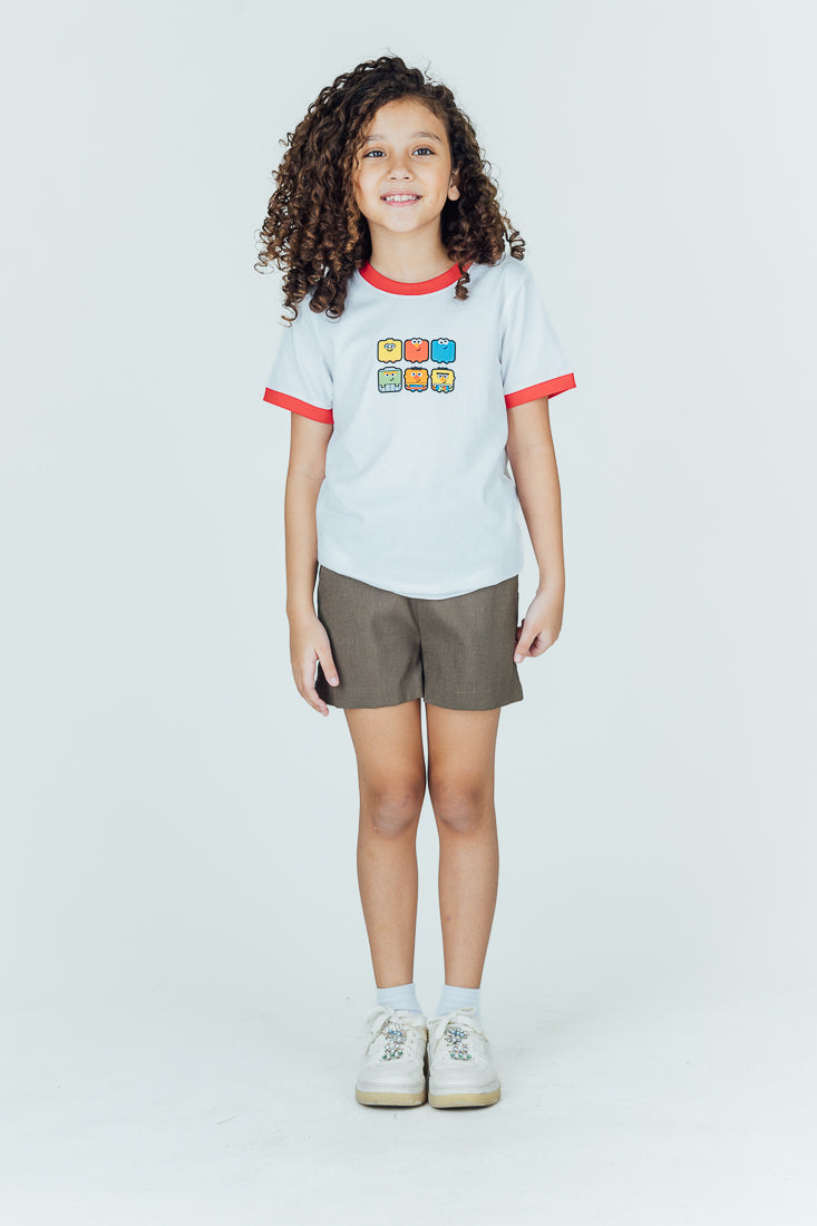 Mossimo Sesame Street White Printed Kids Tshirt
