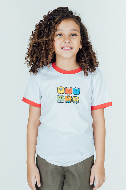 Mossimo Sesame Street White Printed Kids Tshirt