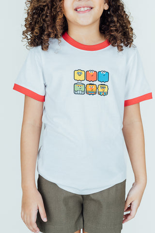 Mossimo Sesame Street White Printed Kids Tshirt
