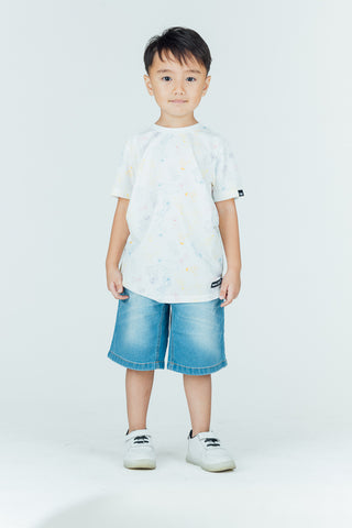 Mossimo Kids White Sesame Street All Over Printed Tshirt