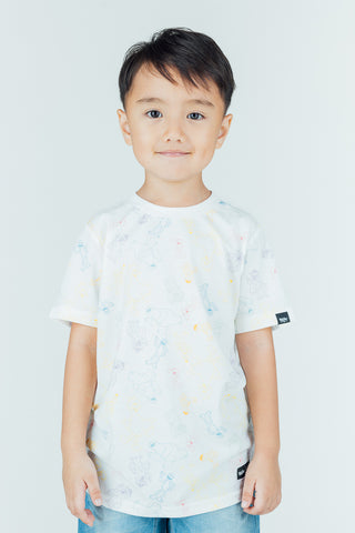 Mossimo Kids White Sesame Street All Over Printed Tshirt