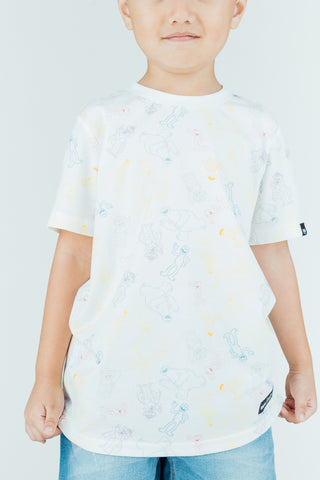 Mossimo Kids White Sesame Street All Over Printed Tshirt