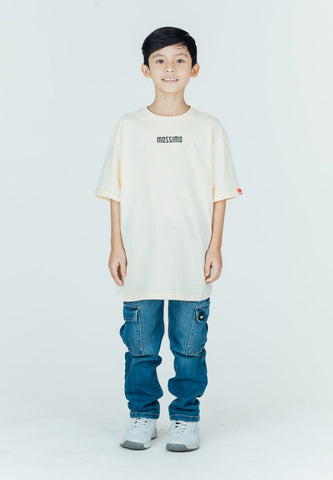 Mossimo Kids Hayden Light Yellow Oversized Round Neck Tshirt