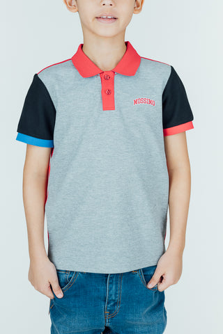 Mossimo Kids Dex Heather Gray Polo Shirt