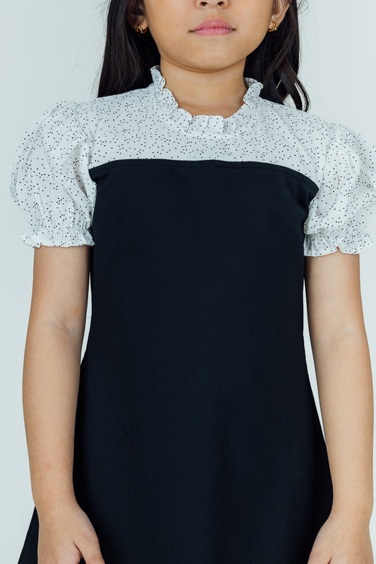 Mossimo Kids Sittie Black Polka Dot Dress