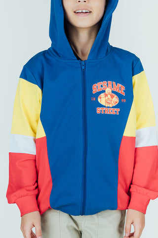 Mossimo Klein Blue Colorblock Sesame Street Hoodie