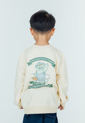 Mossimo Kids Beige Printed Sesame Street Pullover