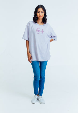 Mossimo Luisa Light Purple Oversized Fit Tee