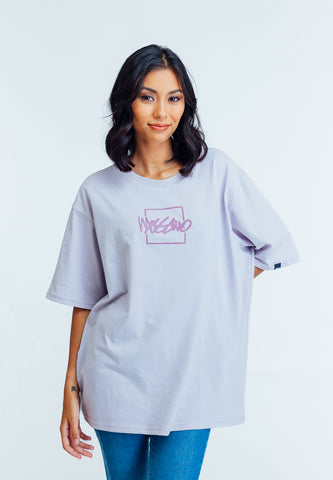 Mossimo Luisa Light Purple Oversized Fit Tee