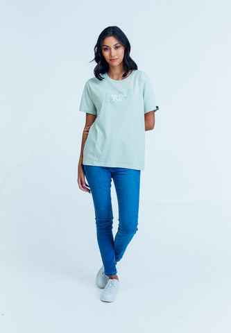 Mossimo Gia Fog Green Classic Fit Tee