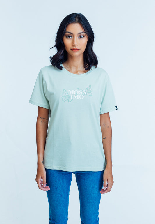 Mossimo Gia Fog Green Classic Fit Tee