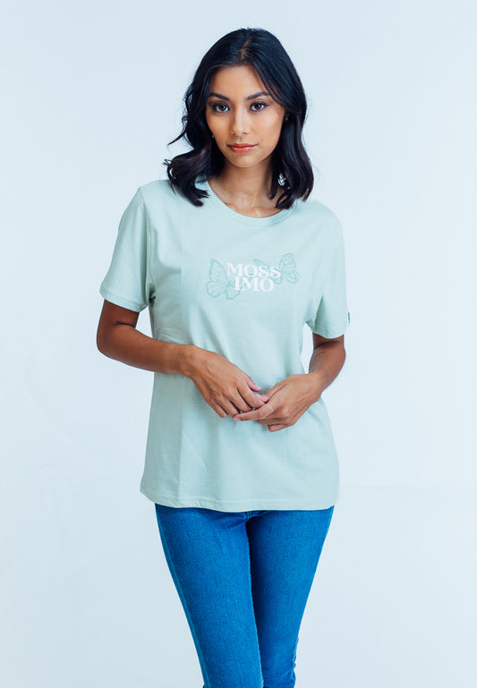 Mossimo Gia Fog Green Classic Fit Tee