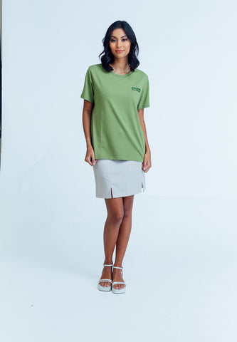 Mossimo Amira Iguana Green Classic Fit Tee