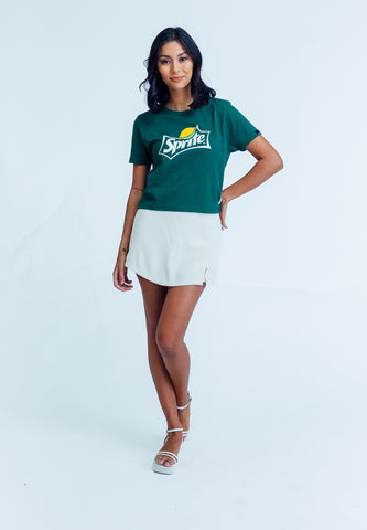 Mossimo Lianne Sprite Dark Green Classic Cropped Tee