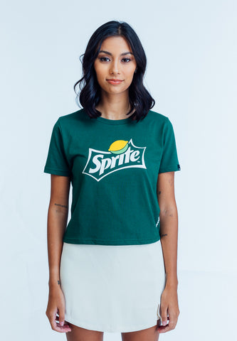 Mossimo Lianne Sprite Dark Green Classic Cropped Tee