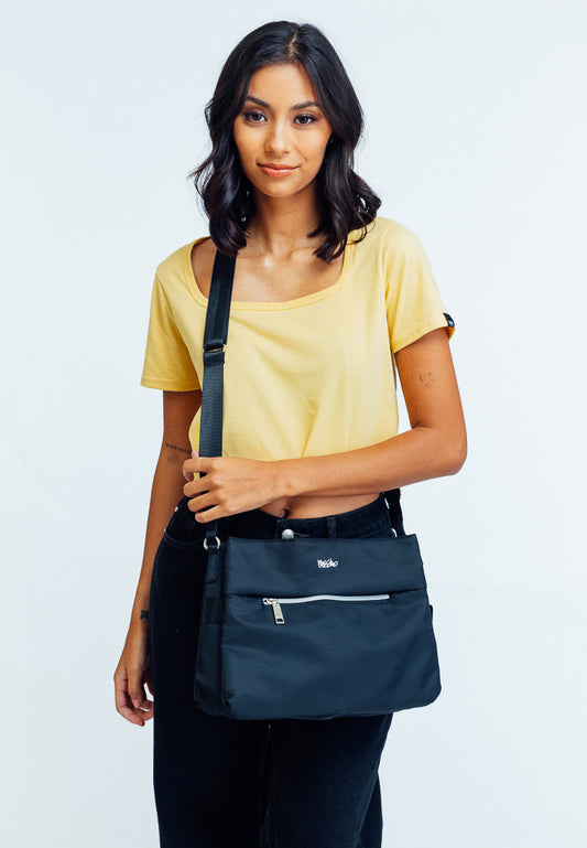 Mossimo Jenna Black Shoulder Bag