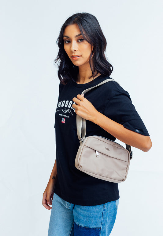 Mossimo Aliza Beige Small Sling Bag