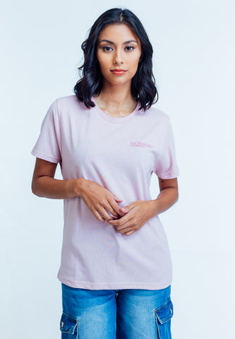 Mossimo Claudine Light Pink Classic Fit Tee