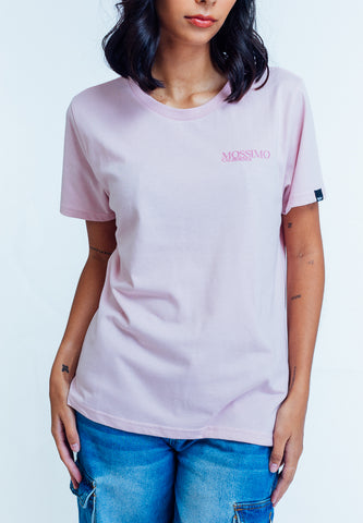 Mossimo Claudine Light Pink Classic Fit Tee