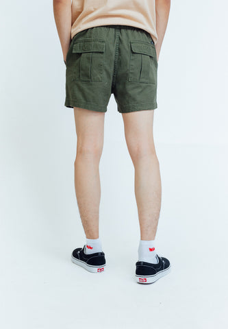 Mossimo Limuel Chive Green Twill Cargo Shorts