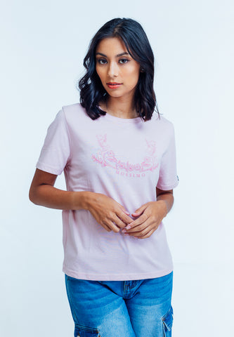 Mossimo Lucia Light Pink Comfort Fit Tee